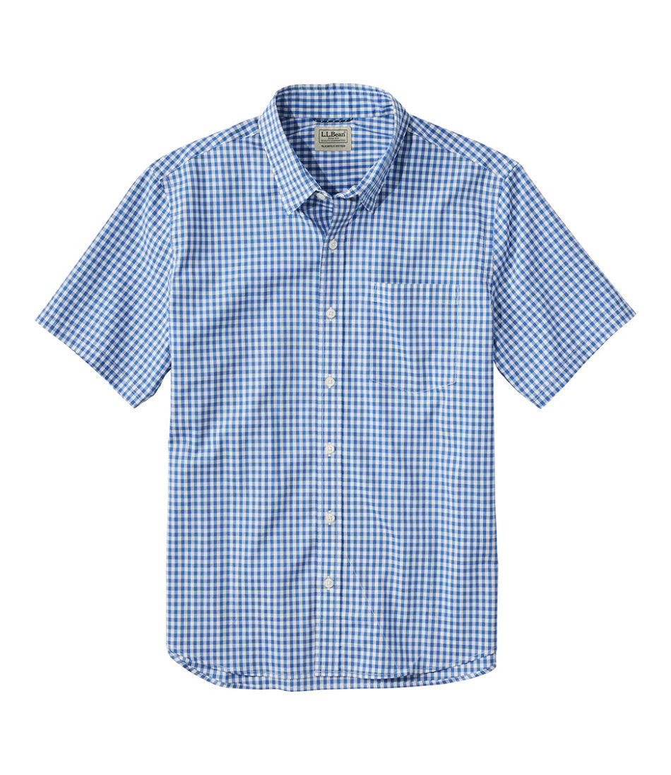 Men's Comfort Stretch Performance® Shirt, Short-Sleeve, Slightly Fitted Untucked Fit, Plaid | L.L.Bean for sale - US 3826