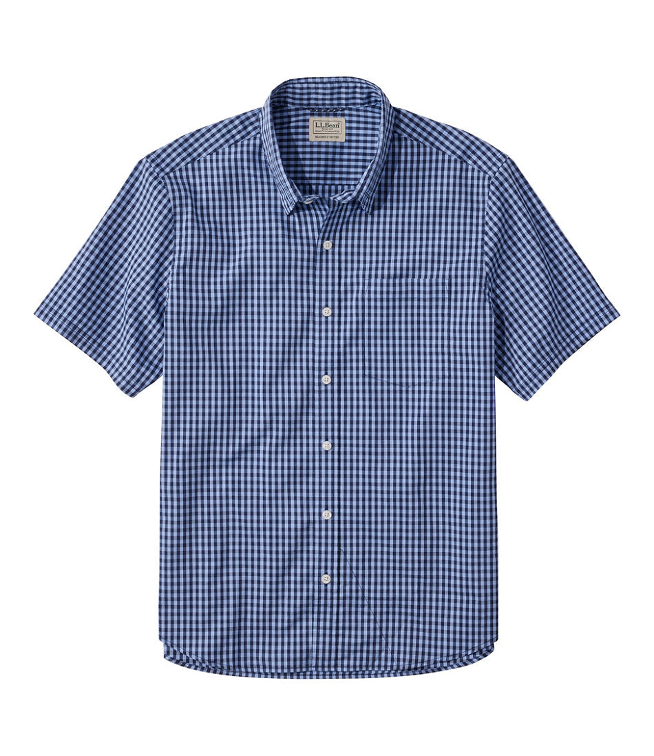 Men's Comfort Stretch Performance® Shirt, Short-Sleeve, Slightly Fitted Untucked Fit, Plaid | L.L.Bean for sale - US 3826