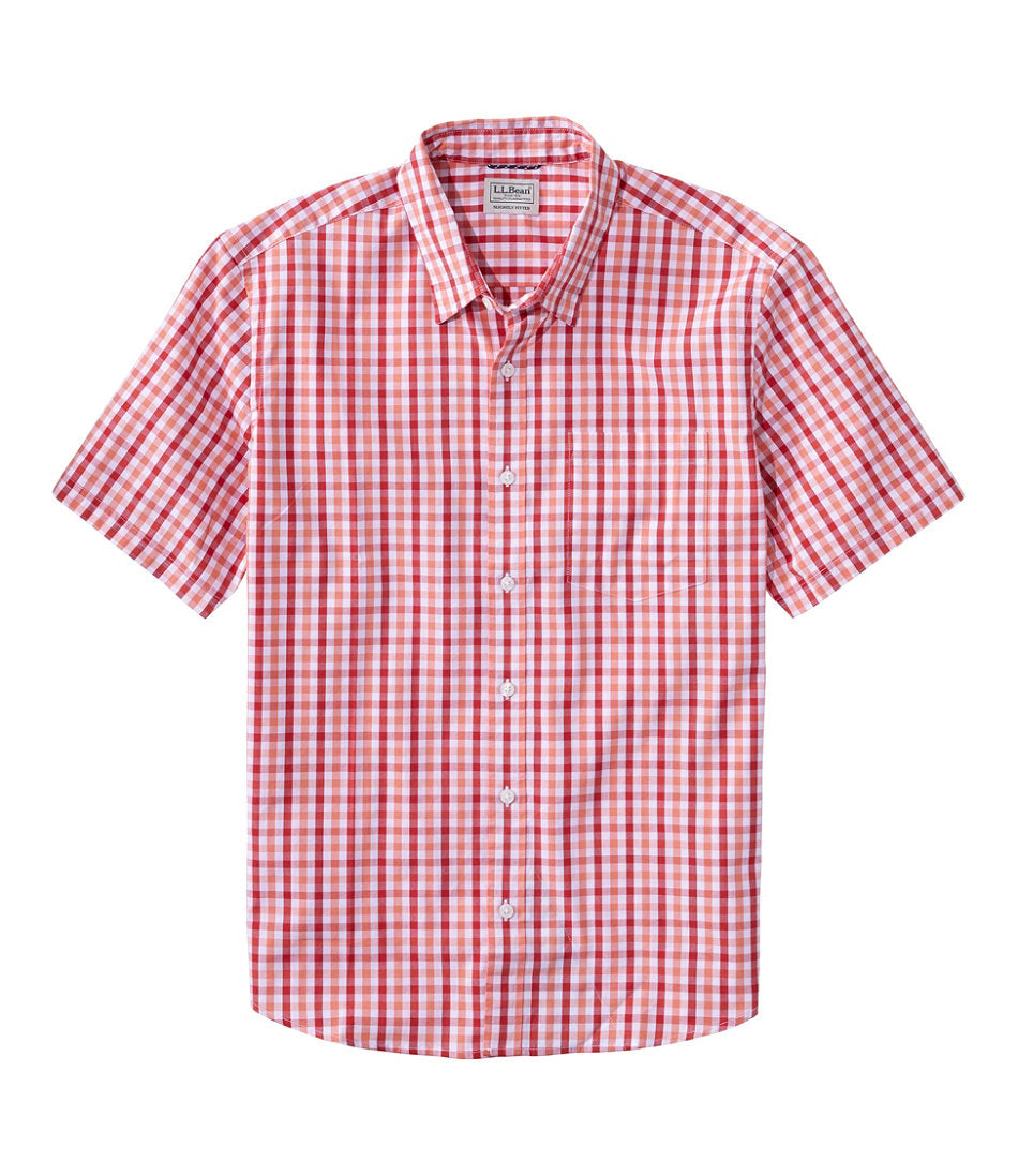 Men's Comfort Stretch Performance® Shirt, Short-Sleeve, Slightly Fitted Untucked Fit, Plaid | L.L.Bean for sale - US 3826