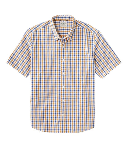 Men's Comfort Stretch Performance® Shirt, Short-Sleeve, Slightly Fitted Untucked Fit, Plaid | L.L.Bean for sale - US 3826