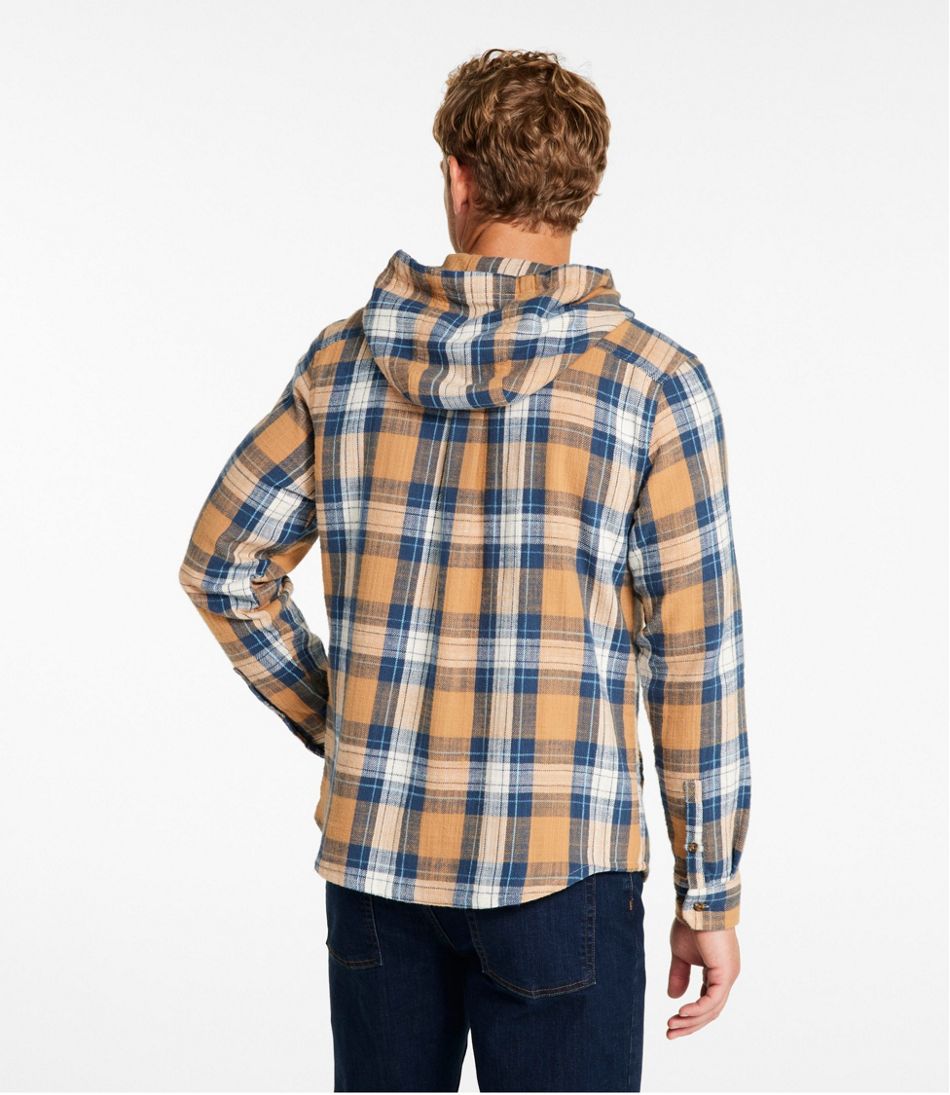 Men's 1912 Field Flannel Shirt, Hooded, Slightly Fitted Untucked Fit, Plaid | L.L.Bean outlet
