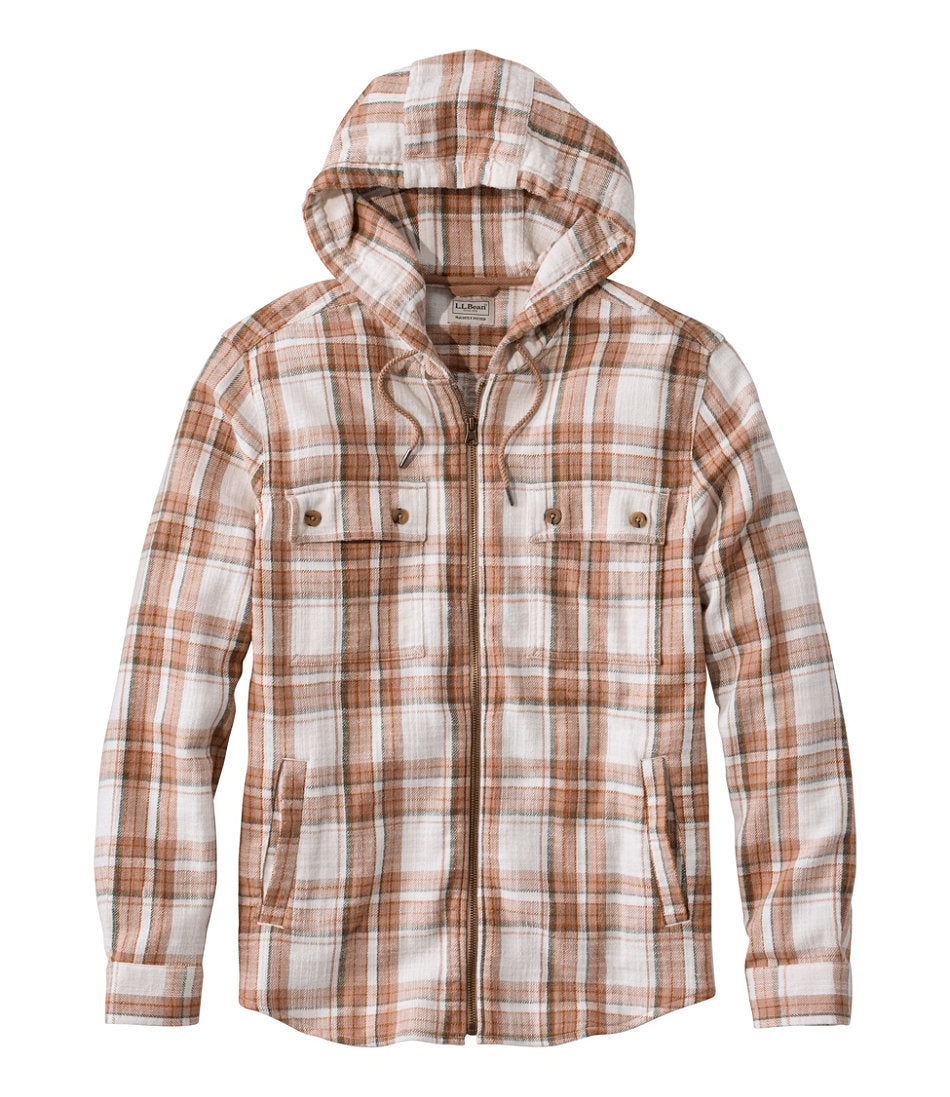 Men's 1912 Field Flannel Shirt, Hooded, Slightly Fitted Untucked Fit, Plaid | L.L.Bean outlet - US 5613