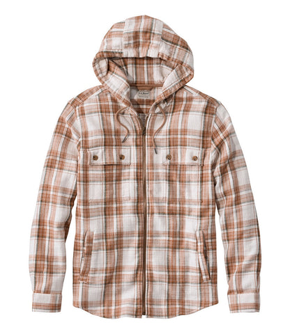 Men's 1912 Field Flannel Shirt, Hooded, Slightly Fitted Untucked Fit, Plaid | L.L.Bean outlet - US 5613