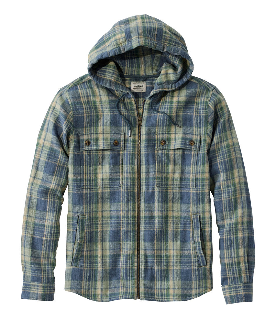 Men's 1912 Field Flannel Shirt, Hooded, Slightly Fitted Untucked Fit, Plaid | L.L.Bean outlet - US 5613