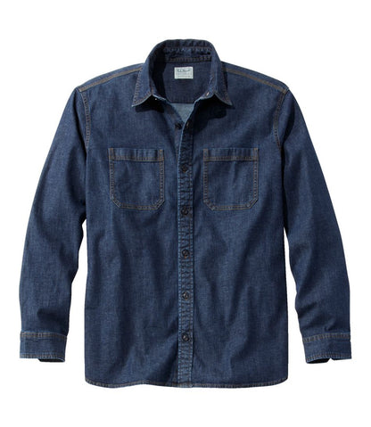 Men's BeanFlex® Denim Shirt, Traditional Untucked Fit | L.L.Bean near me