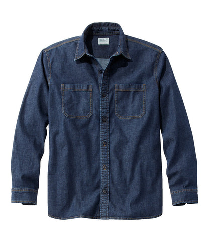 Men's BeanFlex® Denim Shirt, Traditional Untucked Fit | L.L.Bean near me - US 5112