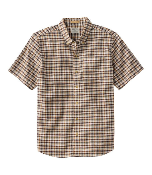 Men's Stonecoast Hemp Shirt, Short-Sleeve, Slightly Fitted Untucked Fit | L.L.Bean sale