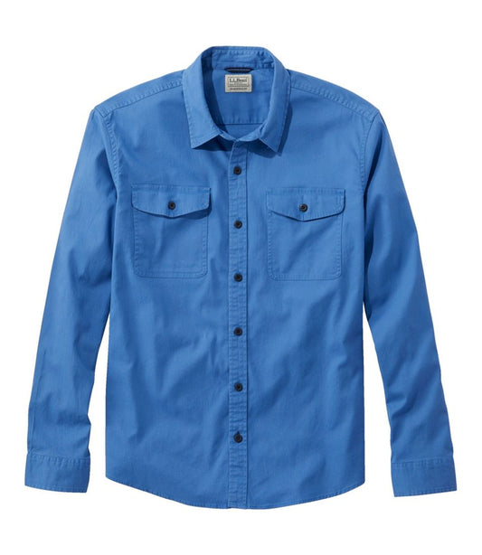 Men's Lakewashed Twill Shirt, Traditional Untucked Fit | L.L.Bean on sale