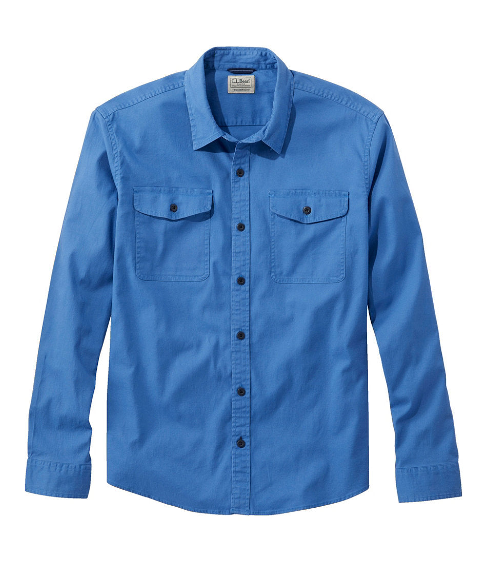 Men's Lakewashed Twill Shirt, Traditional Untucked Fit | L.L.Bean on sale - US 6873