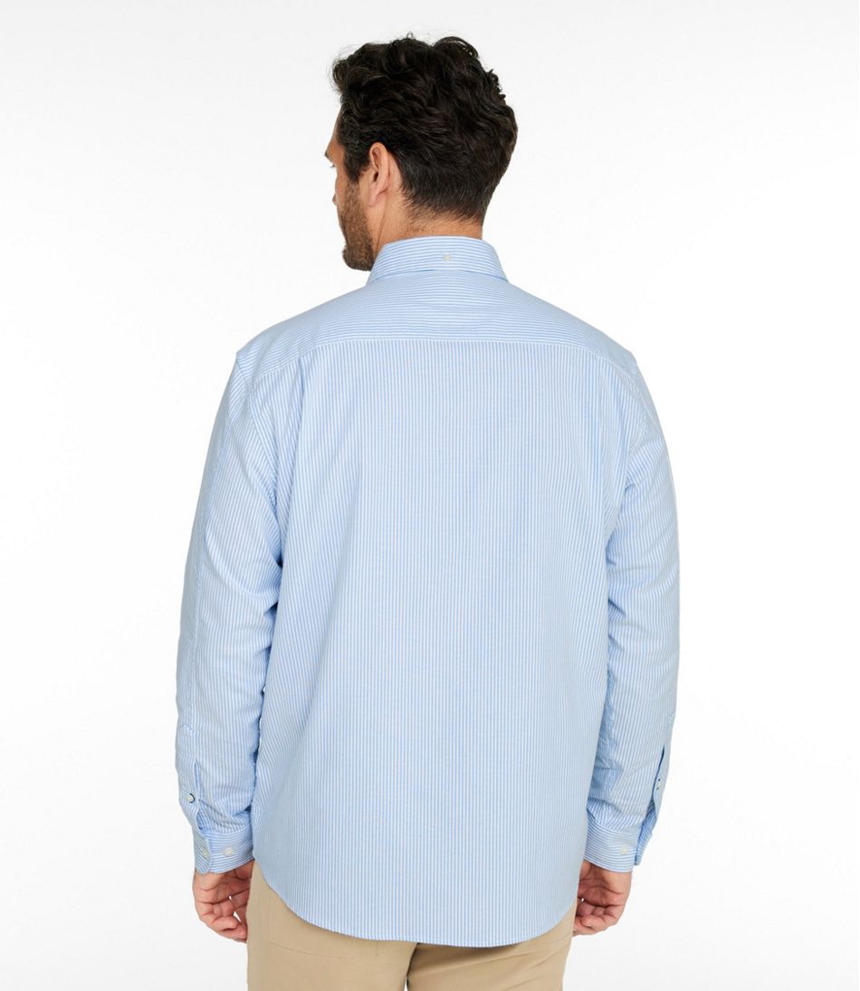 Men's Comfort Stretch Oxford Shirt, Traditional Untucked Fit, Stripe | L.L.Bean near me