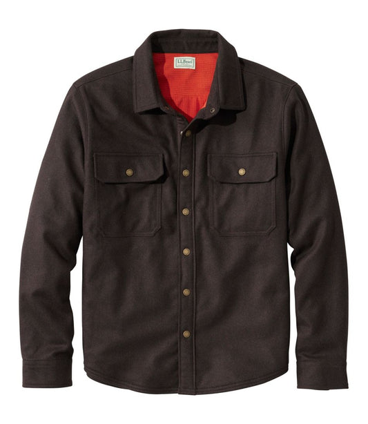 Men's Maine Guide Lightweight Lined Wool Field Shirt | L.L.Bean online