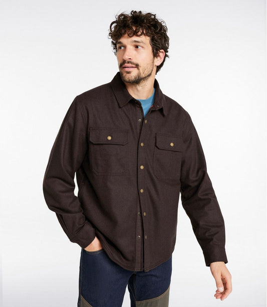 Men's Maine Guide Lightweight Lined Wool Field Shirt | L.L.Bean online