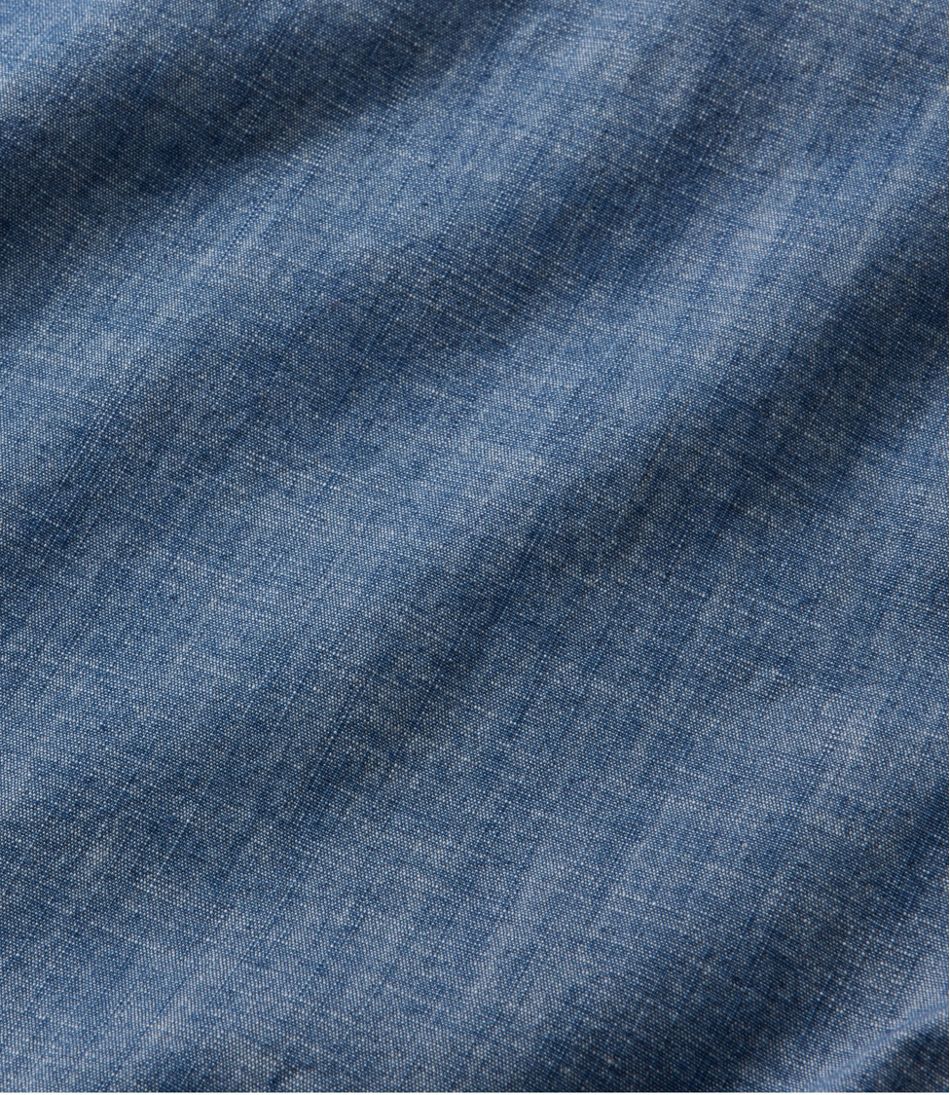 Men's Comfort Stretch® Chambray Shirt, Long-Sleeve, Slightly Fitted Untucked Fit | L.L.Bean near me