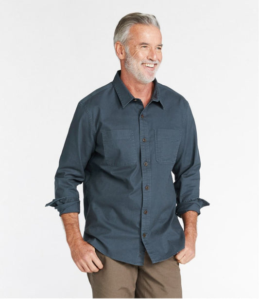 Men's BeanFlex® Twill Shirt, Traditional Untucked Fit, Long-Sleeve | L.L.Bean sale