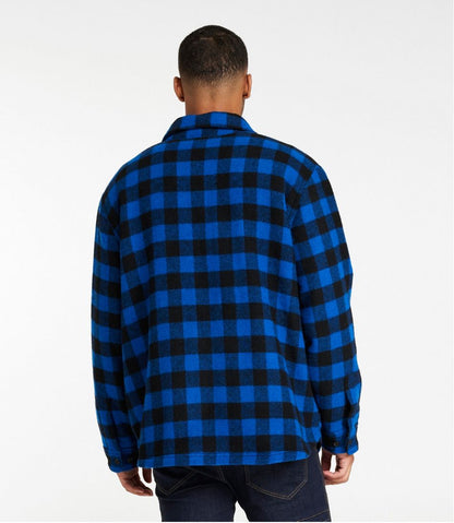 Men's Maine Guide Sherpa Lined Wool Shirt | L.L.Bean for sale
