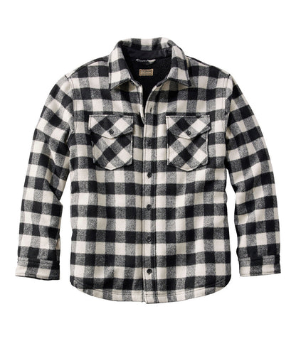 Men's Maine Guide Sherpa Lined Wool Shirt | L.L.Bean for sale - US 9189