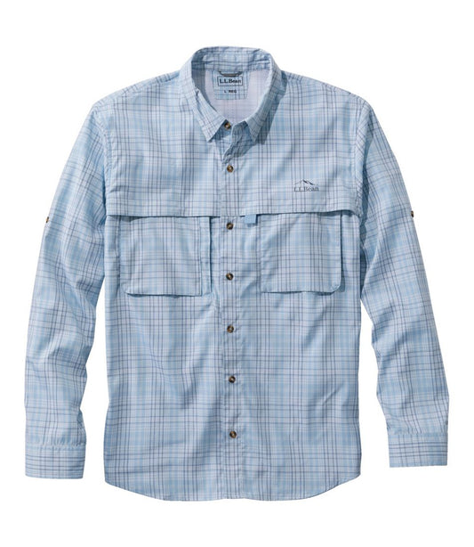 Men's Tropicwear Shirt, Plaid Long-Sleeve | L.L.Bean outlet