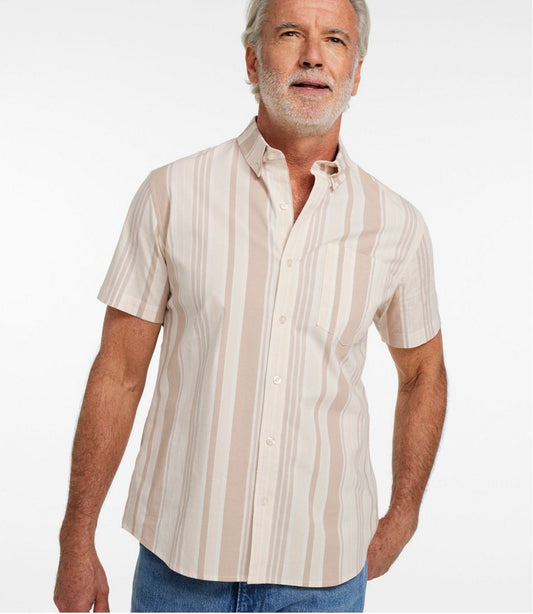 Men's Signature Stretch Poplin Shirt, Short-Sleeve, Slim Fit | L.L.Bean on sale