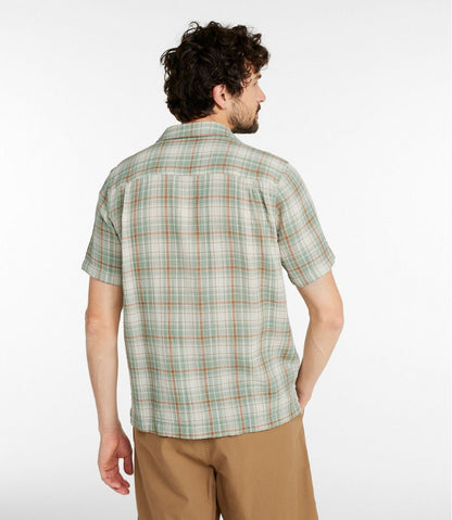 Men's Cloud Gauze Shirt, Short-Sleeve, Slightly Fitted Untucked Fit, Plaid | L.L.Bean near me