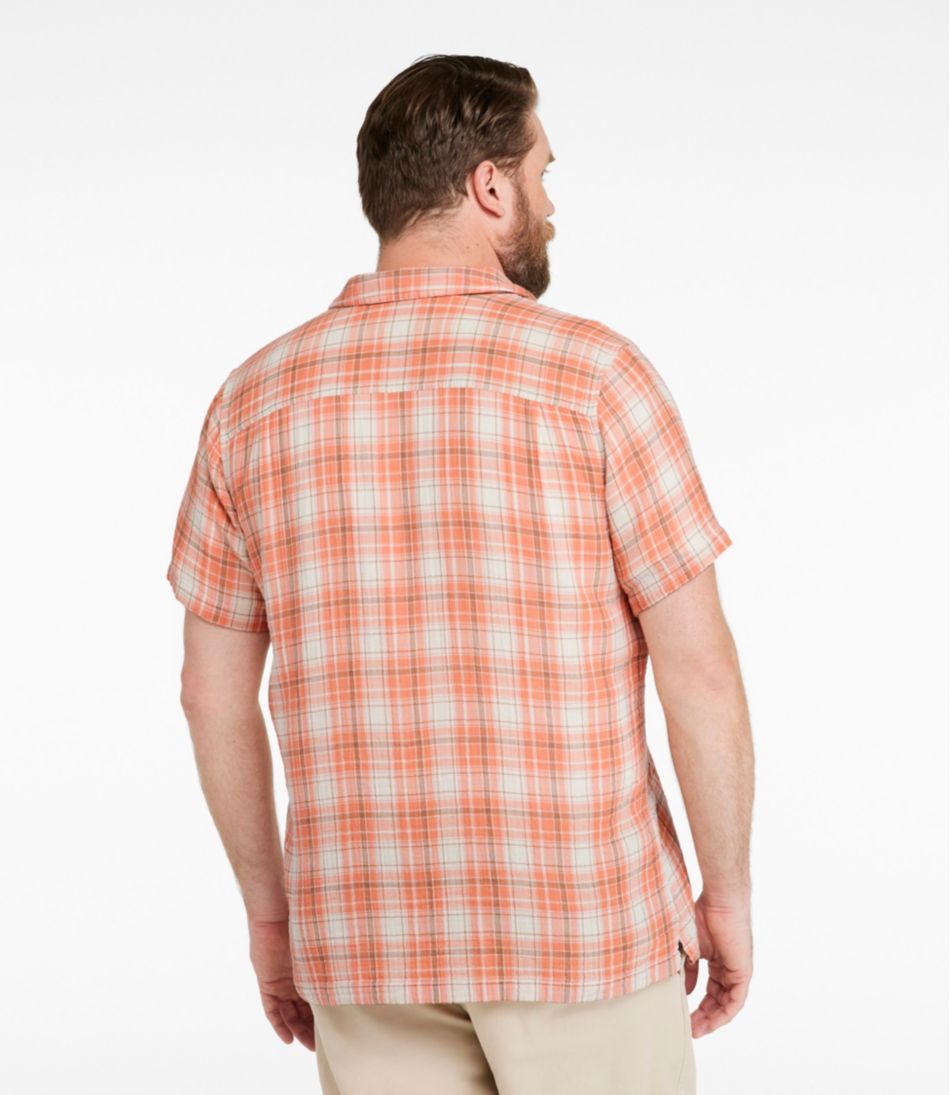 Men's Cloud Gauze Shirt, Short-Sleeve, Slightly Fitted Untucked Fit, Plaid | L.L.Bean near me