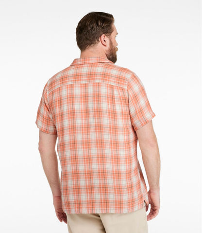 Men's Cloud Gauze Shirt, Short-Sleeve, Slightly Fitted Untucked Fit, Plaid | L.L.Bean near me
