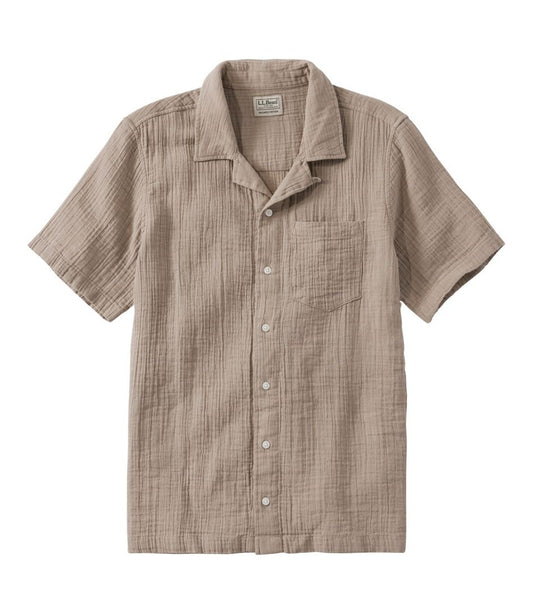 Men's Cloud Gauze Shirt, Short-Sleeve, Slightly Fitted Untucked Fit | L.L.Bean online