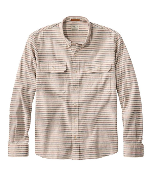 Men's Stonecoast Hemp Shirt, Long-Sleeve, Slightly Fitted Untucked Fit, Stripe | L.L.Bean for sale