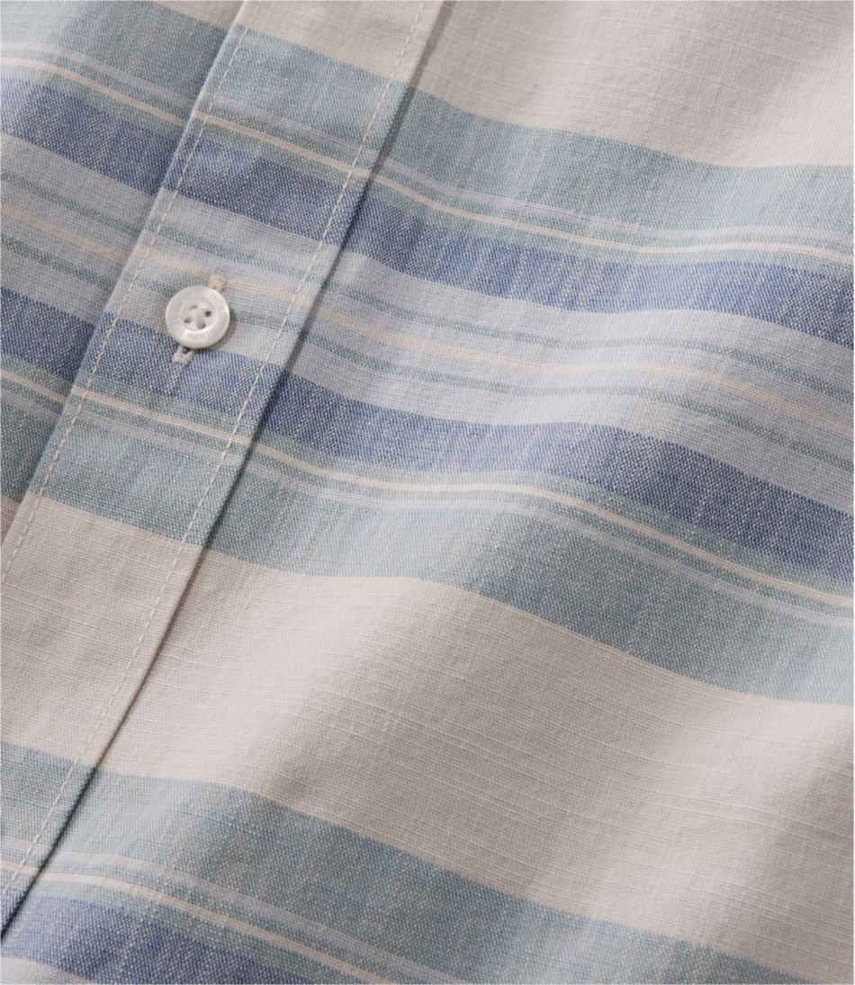 Men's Comfort Stretch Chambray Shirt, Traditional Untucked Fit, Long-Sleeve, Stripe | L.L.Bean near me