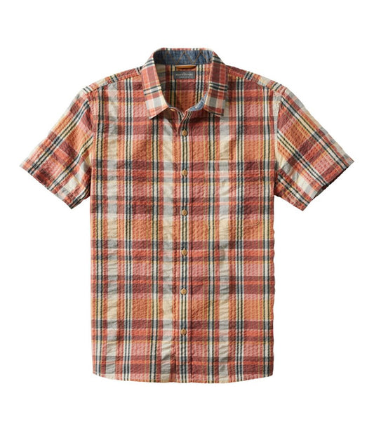 Men's Signature Seersucker Madras Shirt, Slightly Fitted, Short-Sleeve | L.L.Bean discount