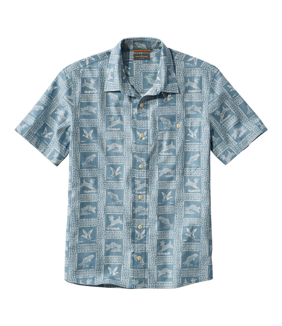 Men's Signature Vacationland Shirt, Short-Sleeve, Slim Fit | L.L.Bean for sale - US 6139