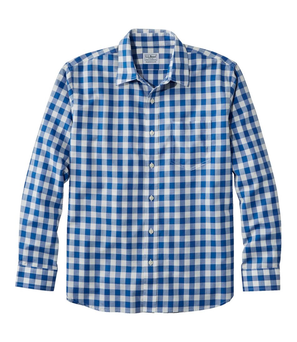 Men's Bean's Wrinkle-Free Everyday Shirt, Traditional Untucked Fit, Plaid, Long-Sleeve | L.L.Bean near me