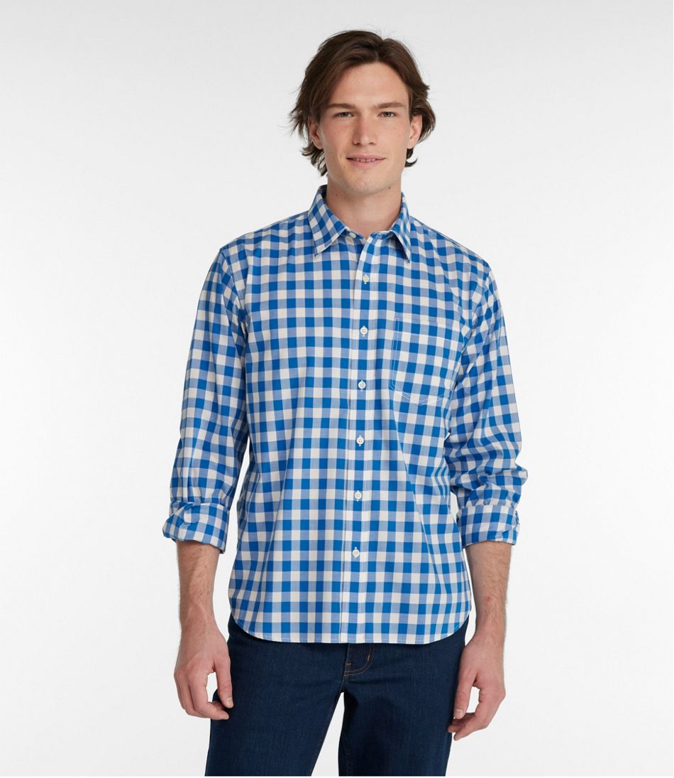 Men's Bean's Wrinkle-Free Everyday Shirt, Traditional Untucked Fit, Plaid, Long-Sleeve | L.L.Bean near me
