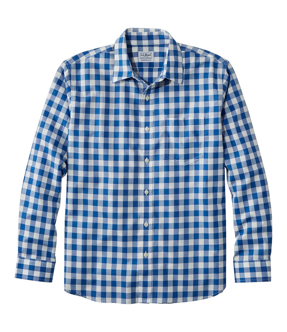 Men's Bean's Wrinkle-Free Everyday Shirt, Traditional Untucked Fit, Plaid, Long-Sleeve | L.L.Bean near me - US 5457