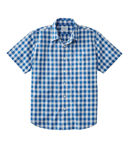 Men's Bean's Wrinkle-Free Everyday Shirt, Traditional Untucked Fit, Plaid, Short-Sleeve | L.L.Bean online - US 2757