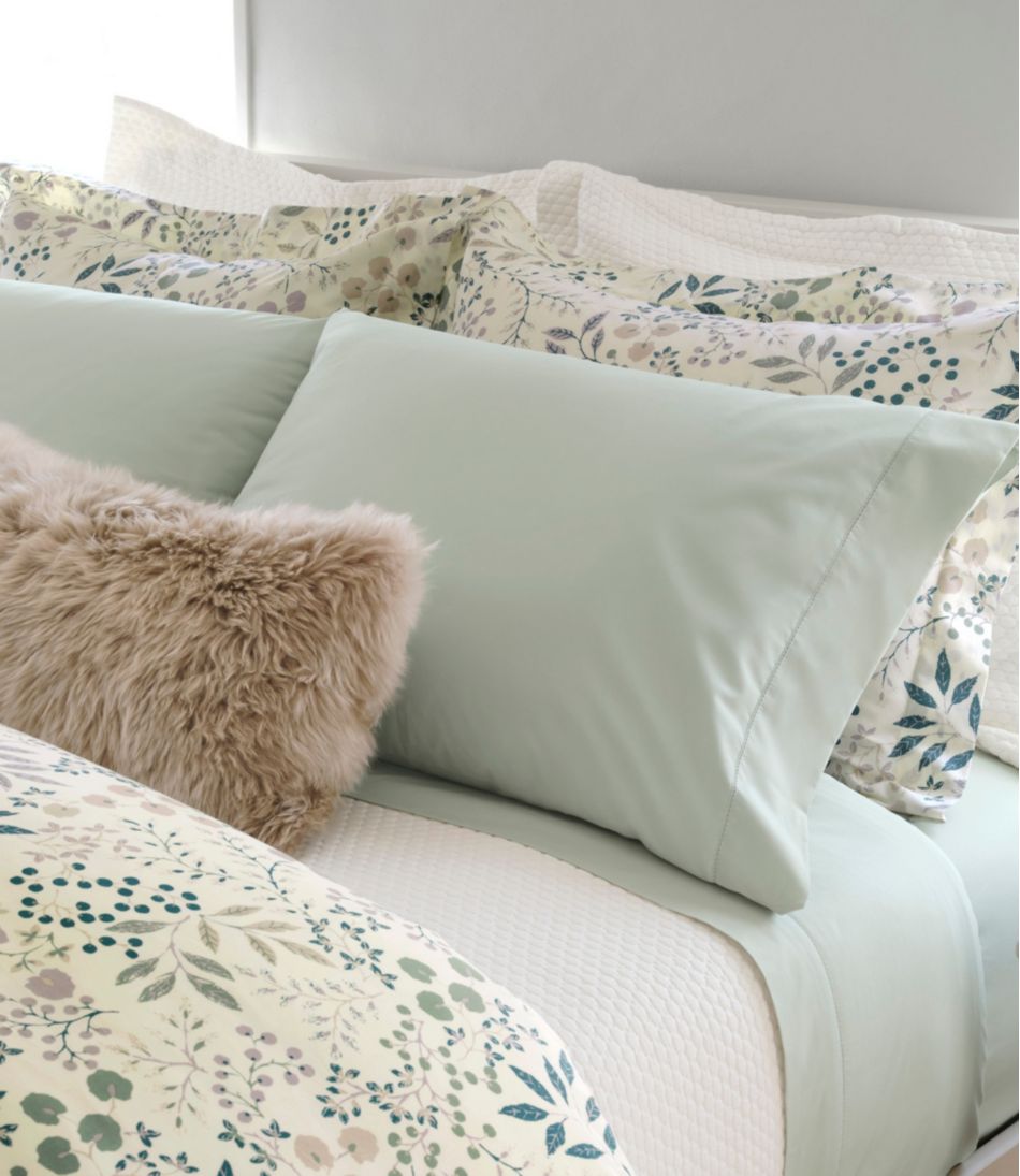 280-Thread-Count Pima Cotton Percale Sheet, Flat | L.L.Bean for sale