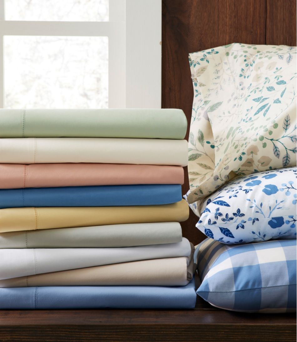 280-Thread-Count Pima Cotton Percale Sheet, Flat | L.L.Bean for sale