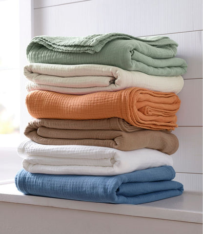 Lightweight Cotton Gauze Blanket | L.L.Bean outlet