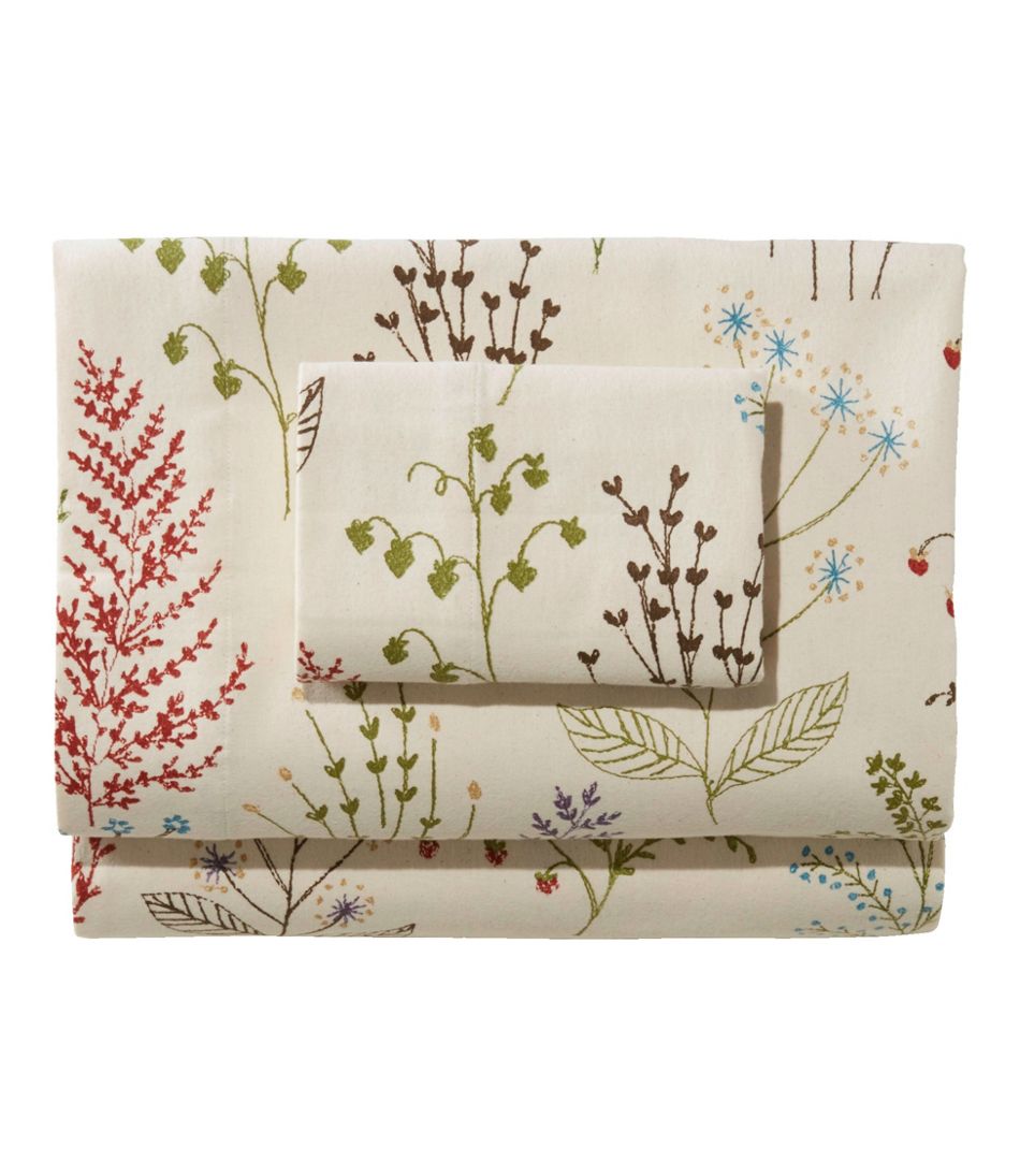 Botanical Floral Flannel Sheet Collection | L.L.Bean online