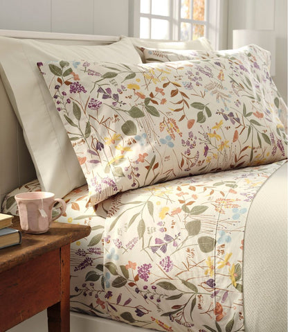 Birch Floral Percale Sheet Collection | L.L.Bean for sale