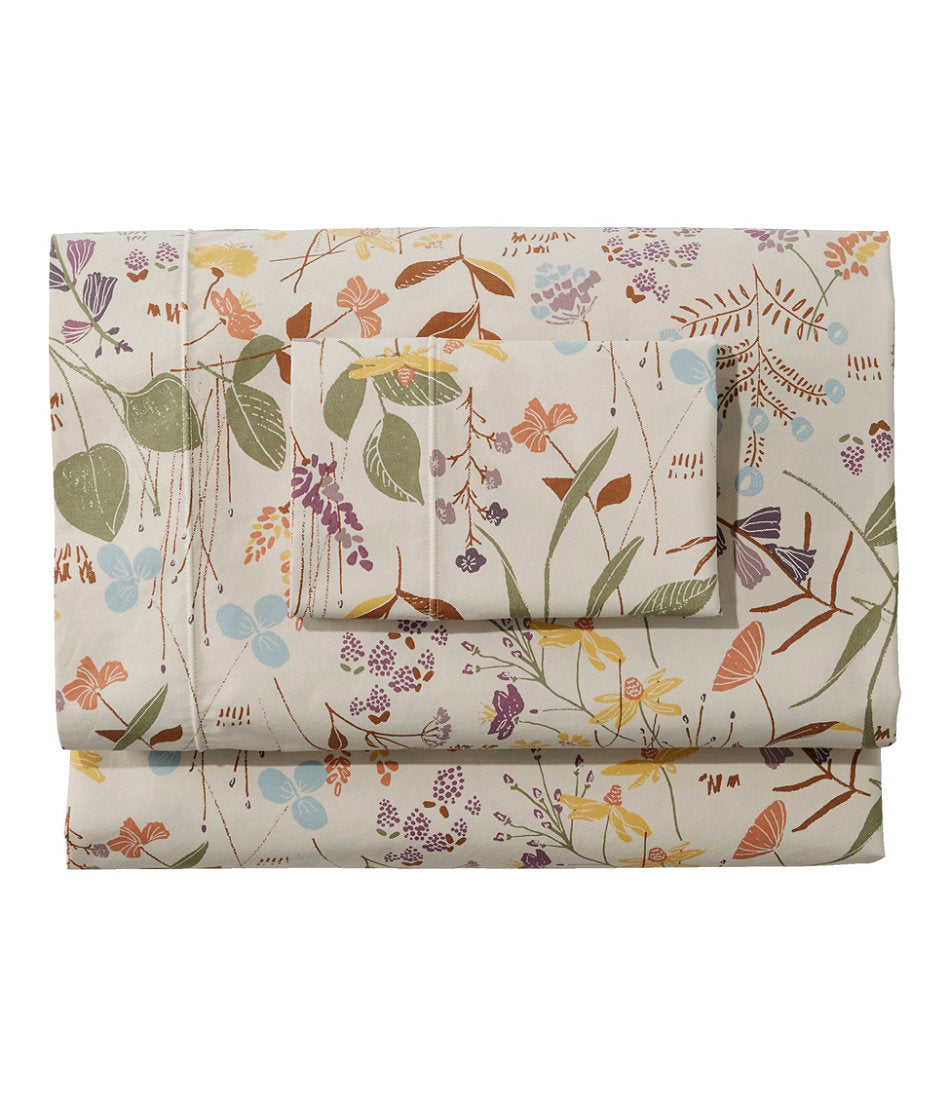 Birch Floral Percale Sheet Collection | L.L.Bean for sale - US 1640