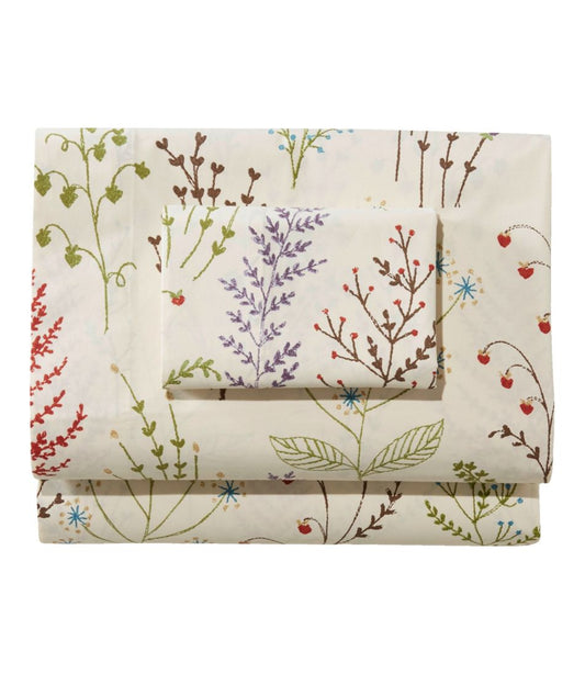 Botanical Floral Percale Sheet Collection | L.L.Bean online