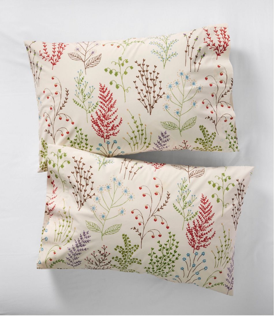 Botanical Floral Percale Sheet Collection | L.L.Bean online