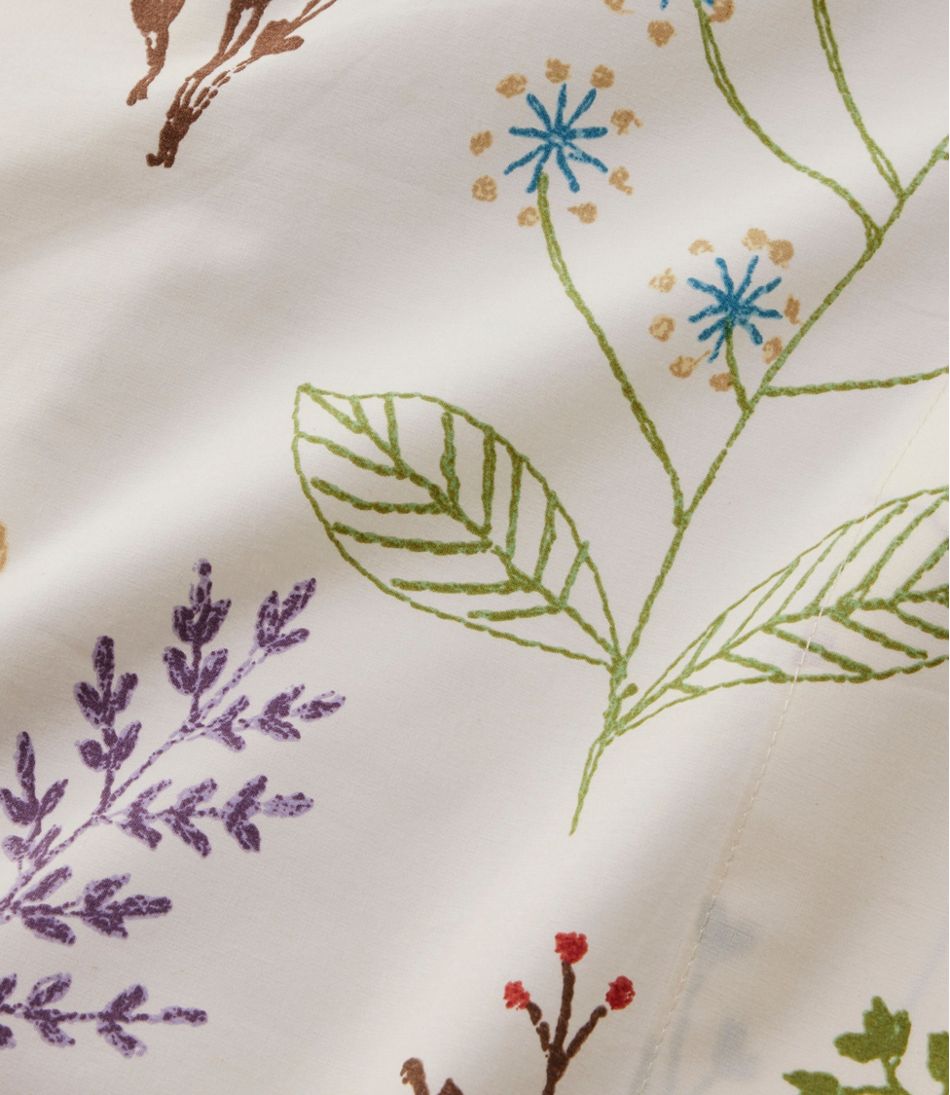 Botanical Floral Percale Sheet Collection | L.L.Bean online