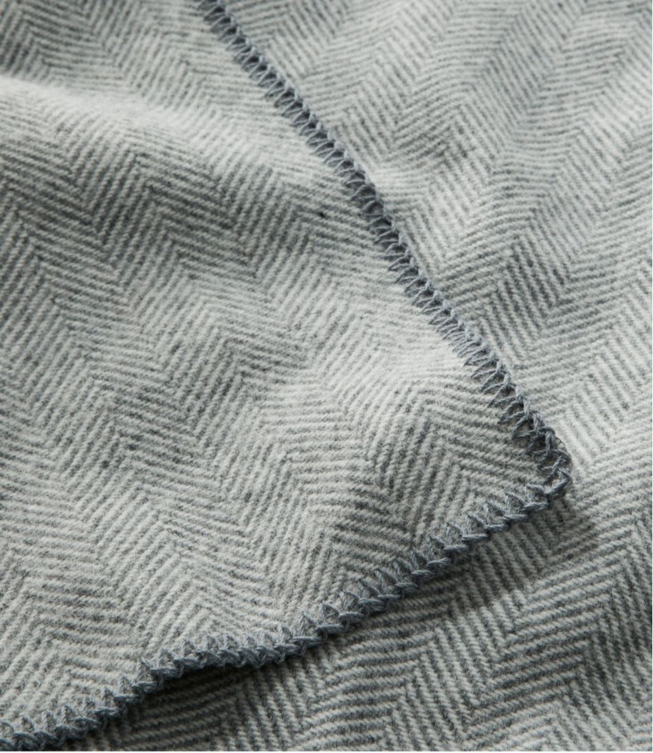 Washable Wool Blanket, Herringbone | L.L.Bean sale
