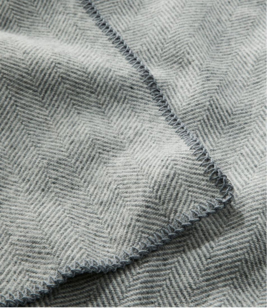 Washable Wool Blanket, Herringbone | L.L.Bean sale