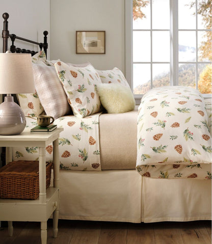 Evergreen Flannel Comforter Cover Collection | L.L.Bean on sale