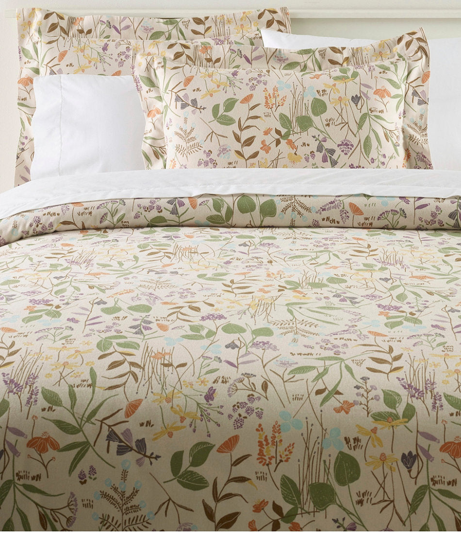 Birch Floral Flannel Comforter Cover Collection | L.L.Bean near me - US 1819