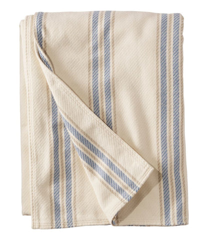 Maine Twill Blanket, Stripe | L.L.Bean outlet