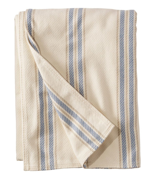 Maine Twill Blanket, Stripe | L.L.Bean outlet