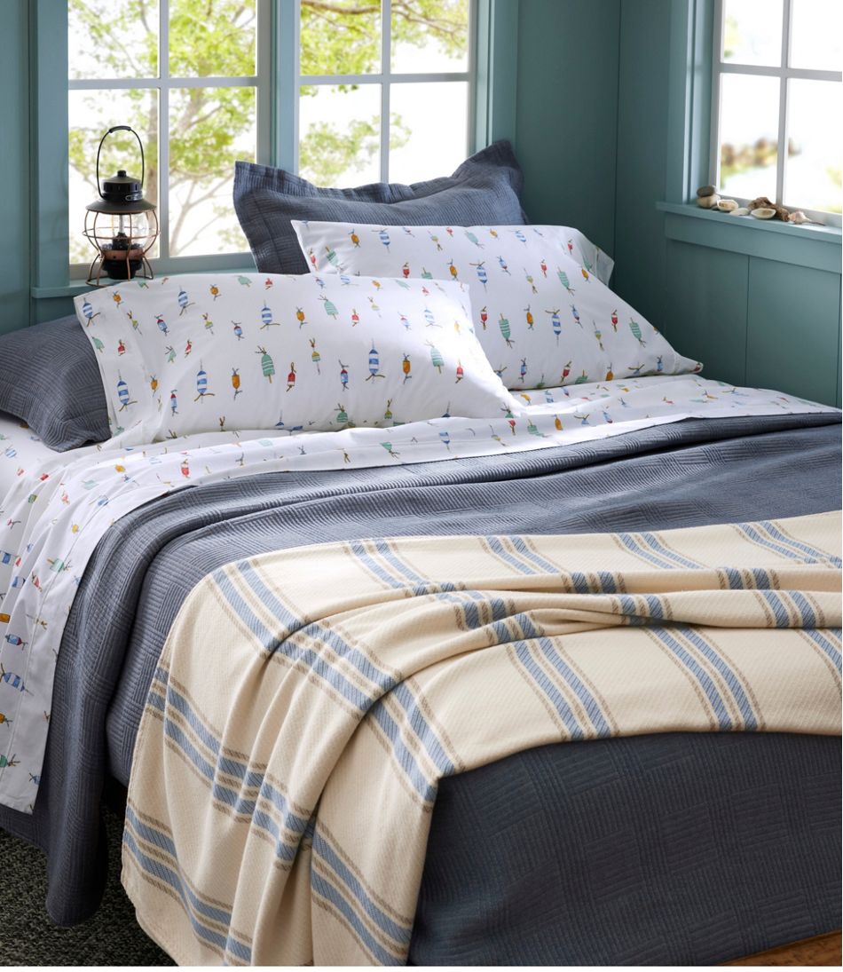 Maine Twill Blanket, Stripe | L.L.Bean outlet